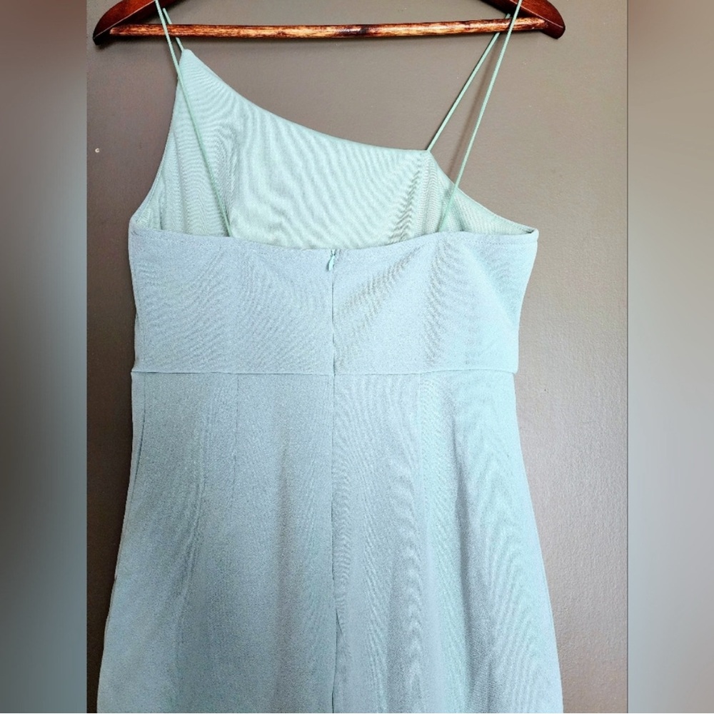 Hello Molly Blue Asymmetrical Cut Out Mini Dress - Picture 7 of 12